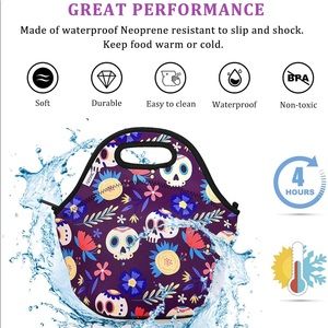 NWOT Adoric Day of the Dead Lunch Bag